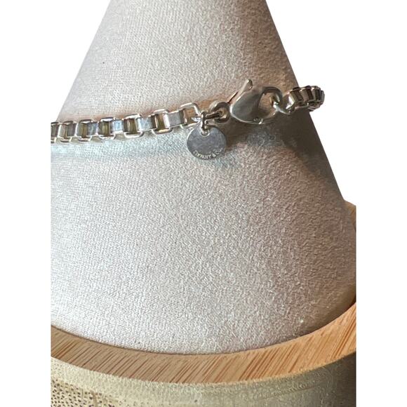 Tiffany & Co.Venetian Box Link Solid Sterling 925 Bracelet